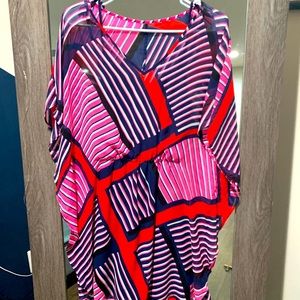 Express cover up/dress, sheer top layer, Size S